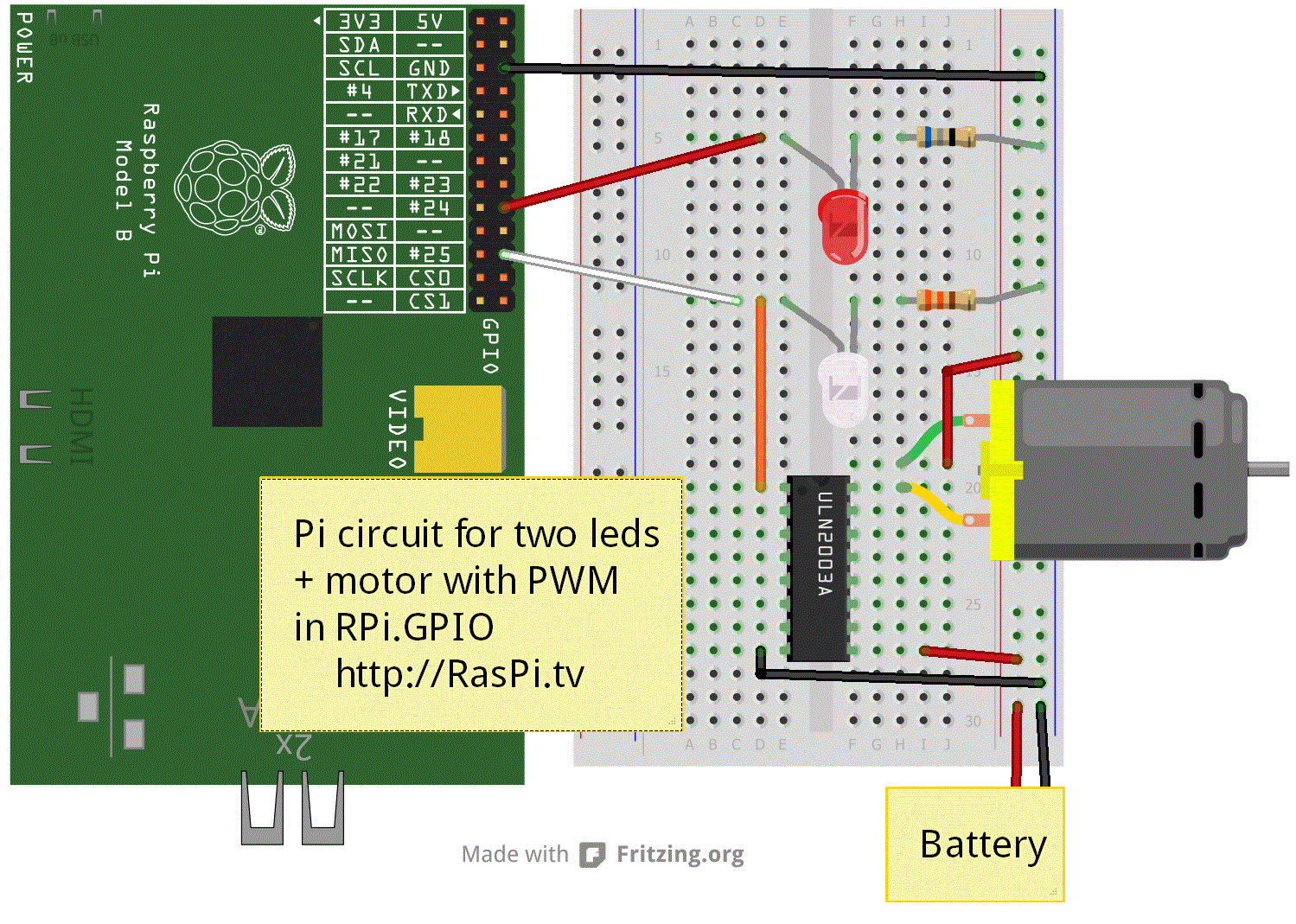 Tourist acceptable champion How to use soft PWM in RPi.GPIO 0.5.2a pt 2 – led dimming and motor speed  control – RasPi.TV