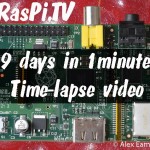 Nine days' weather in one minute. Time-lapse video with Raspberry Pi Camera