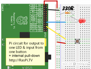 RPi.GPIO basics 6 – Using inputs and outputs together with RPi.GPIO