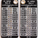 Review - Pi GPIO Reference card from Low Voltage Labs