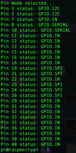 GPIO.gpio_function(pin) output in BOARD mode