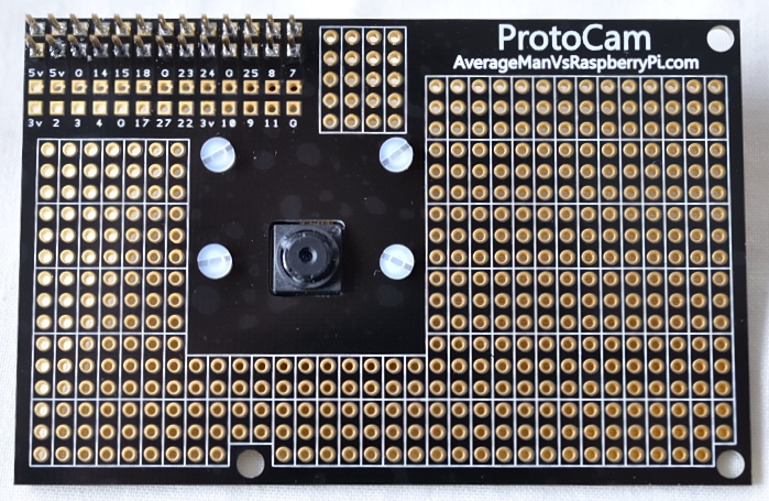 ProtoCam board for Raspberry Pi