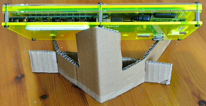 Cardboard HDMIPi stand - rear