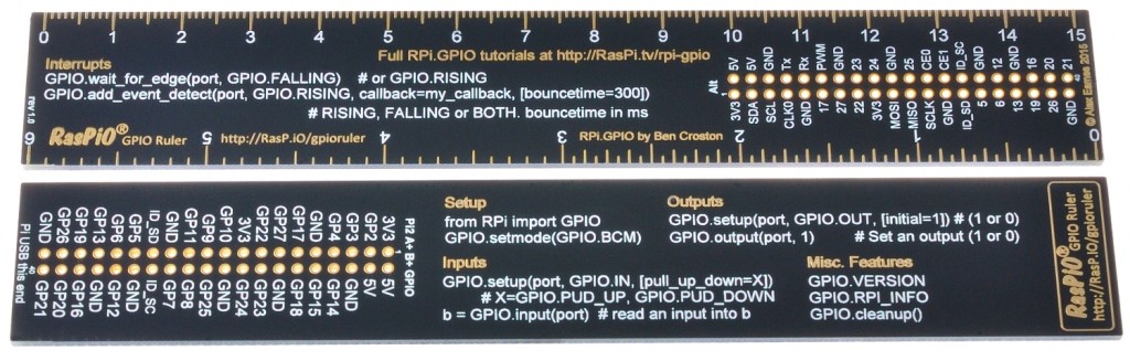 RasPiO GPIO Ruler - Production boards