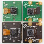 New and old Raspberry Pi Camera comparison shots (1.3, 2.1 & NOIR)
