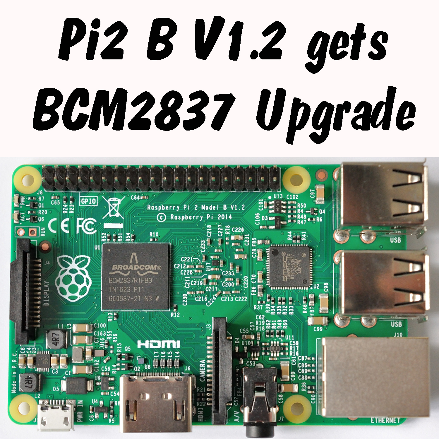 methodologie Vooruitgang gemakkelijk New Raspberry Pi 2B 1.2 with Pi3 BCM2837 Processor – RasPi.TV