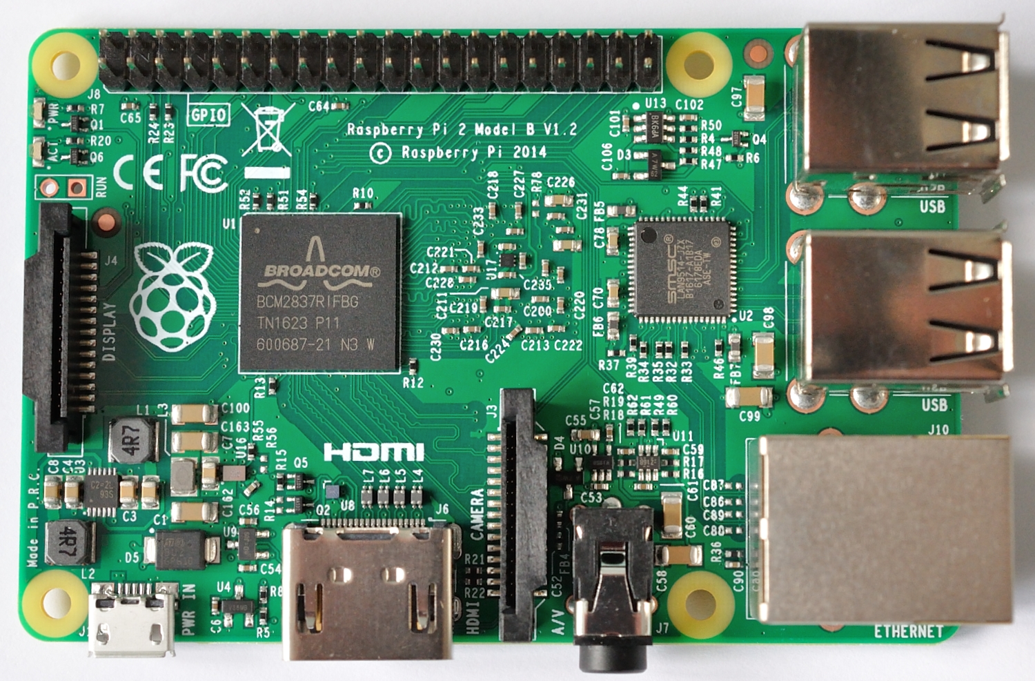 New Raspberry Pi 2B 1.2 with Pi3 BCM2837 Processor –