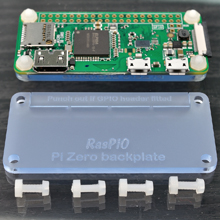 Pi Zero backplate available in various colours